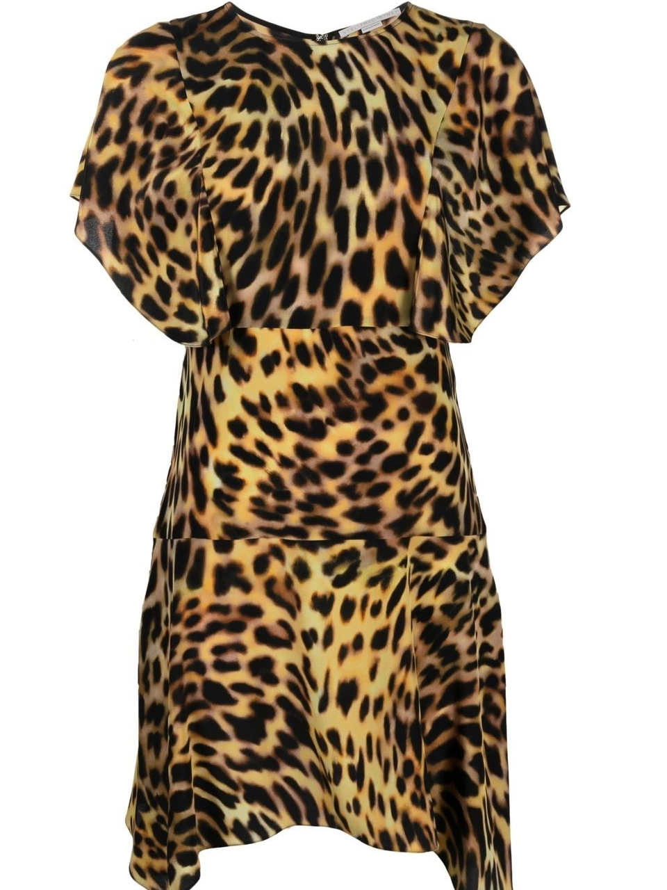 dress Women Stella leopard-print silk flounce McCartney 0626
